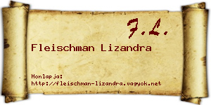 Fleischman Lizandra névjegykártya
